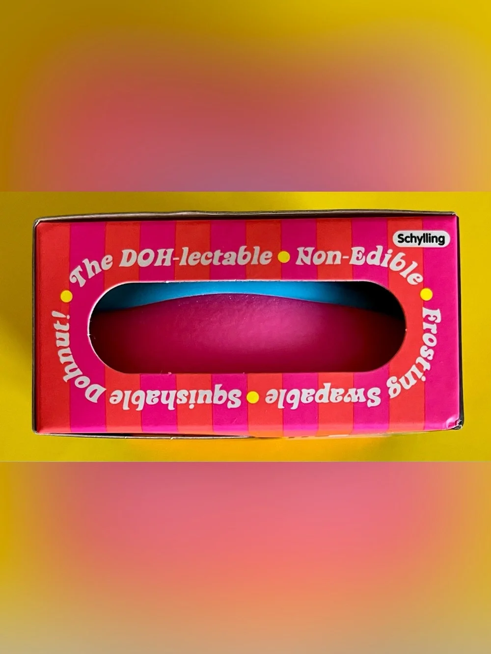Needoh DOHNUT - Blue/Pink with Lime Drizzle! Switch&Swap Frosting Soft Squeeze!